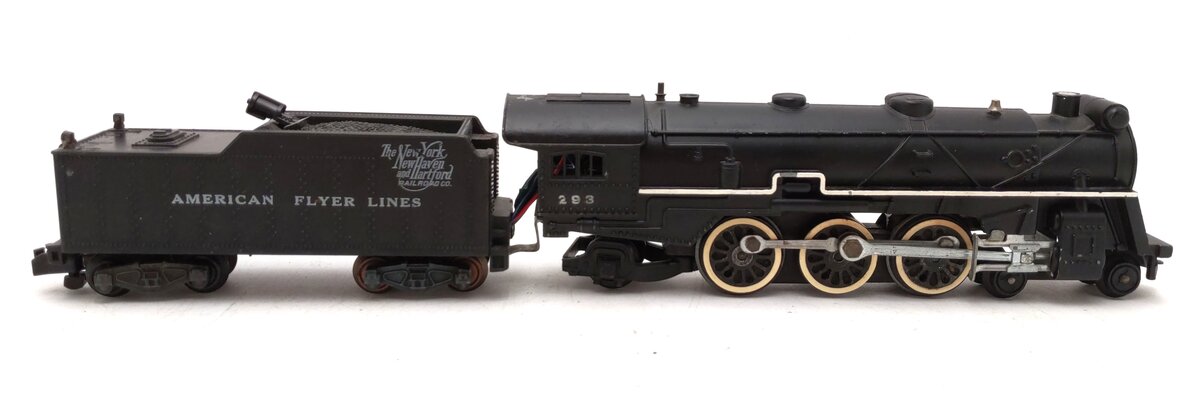 American Flyer 293 Vintage S NY, NH & Hartford 4-6-2 Steam Locomotive & Tender VG