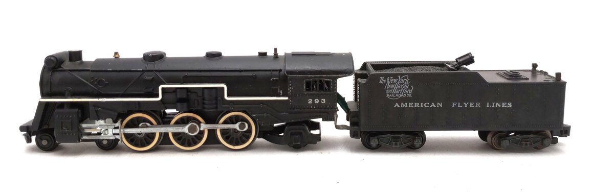 American Flyer 293 Vintage S NY, NH & Hartford 4-6-2 Steam Locomotive & Tender VG