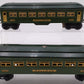Lionel 2640 Vintage O Prewar Tinplate Green Pullman Passenger Cars [2] VG