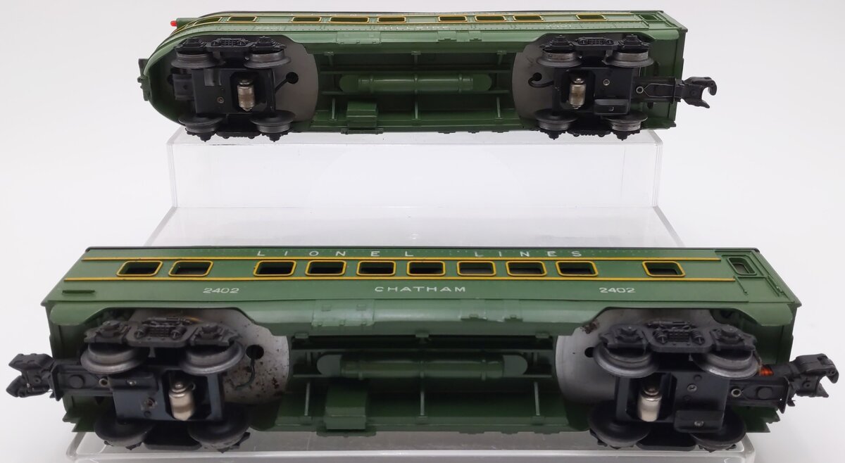 Lionel Vintage O Lionel Lines Observation & Pullman Cars 2401, 2402 [2] VG