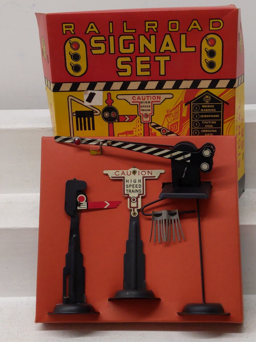 Marx Railroad Vintage O 4-Signal Set EX/Box