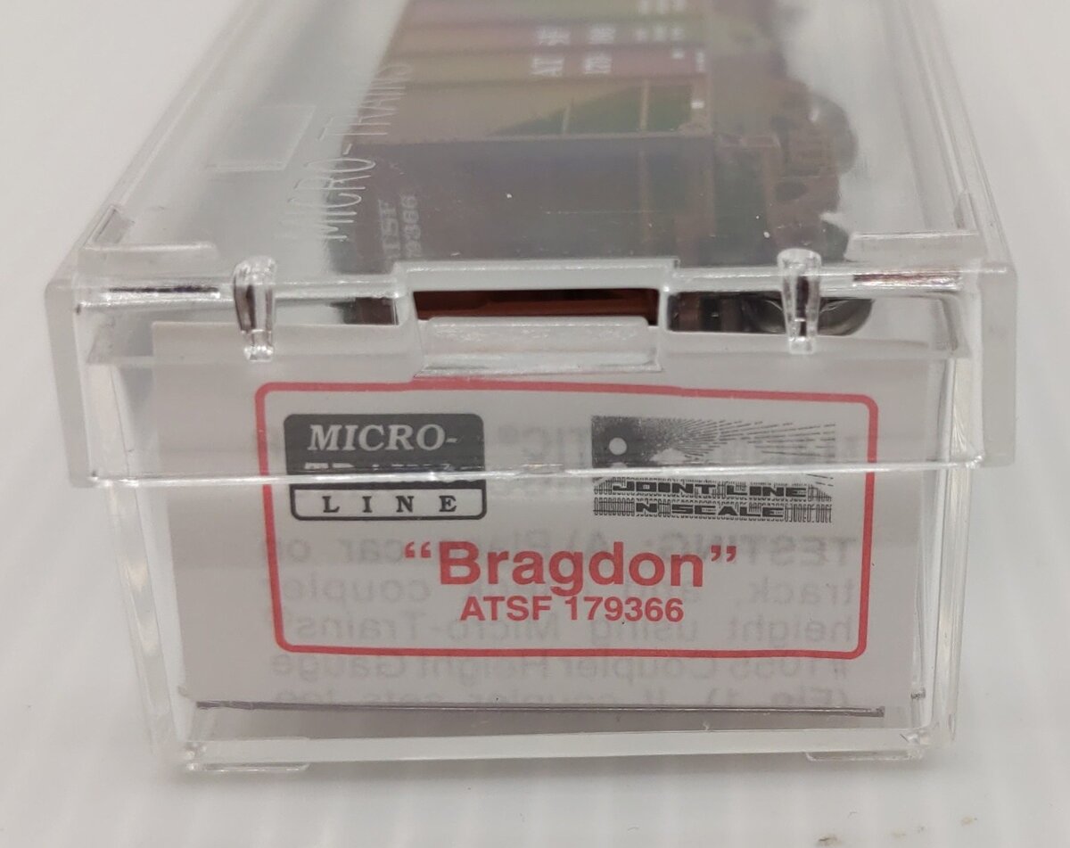 Micro-Trains N Scale Special Run ATSF "Bragdon" 3-Bay Hopper w/Load #179366 LN/Box