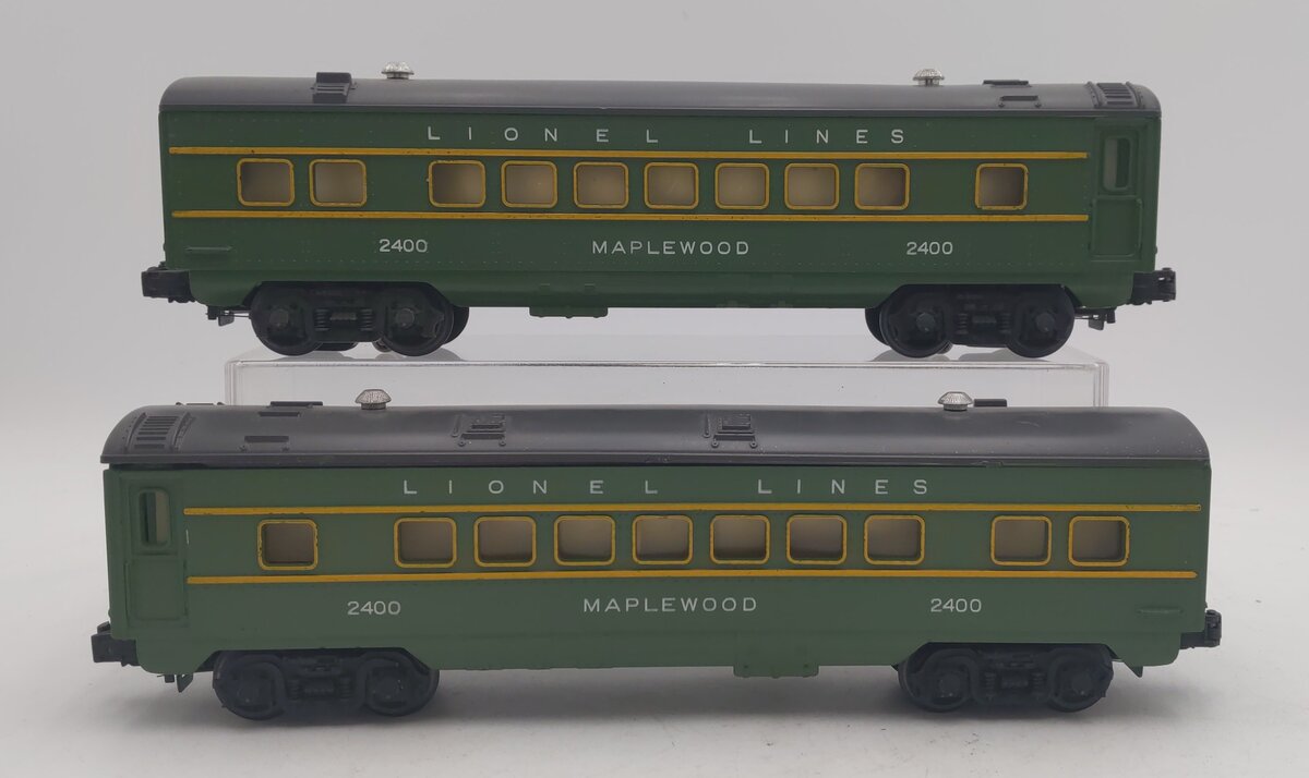 Lionel Vintage O Lionel Lines Maplewood Passenger Cars #2400, 2400 [2] EX