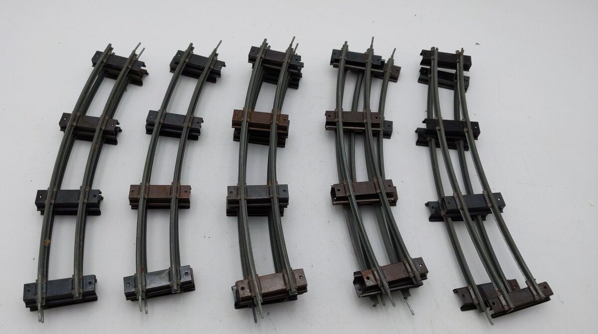 American Flyer 702 Vintage S Curved Track Sections (12) VG/Box