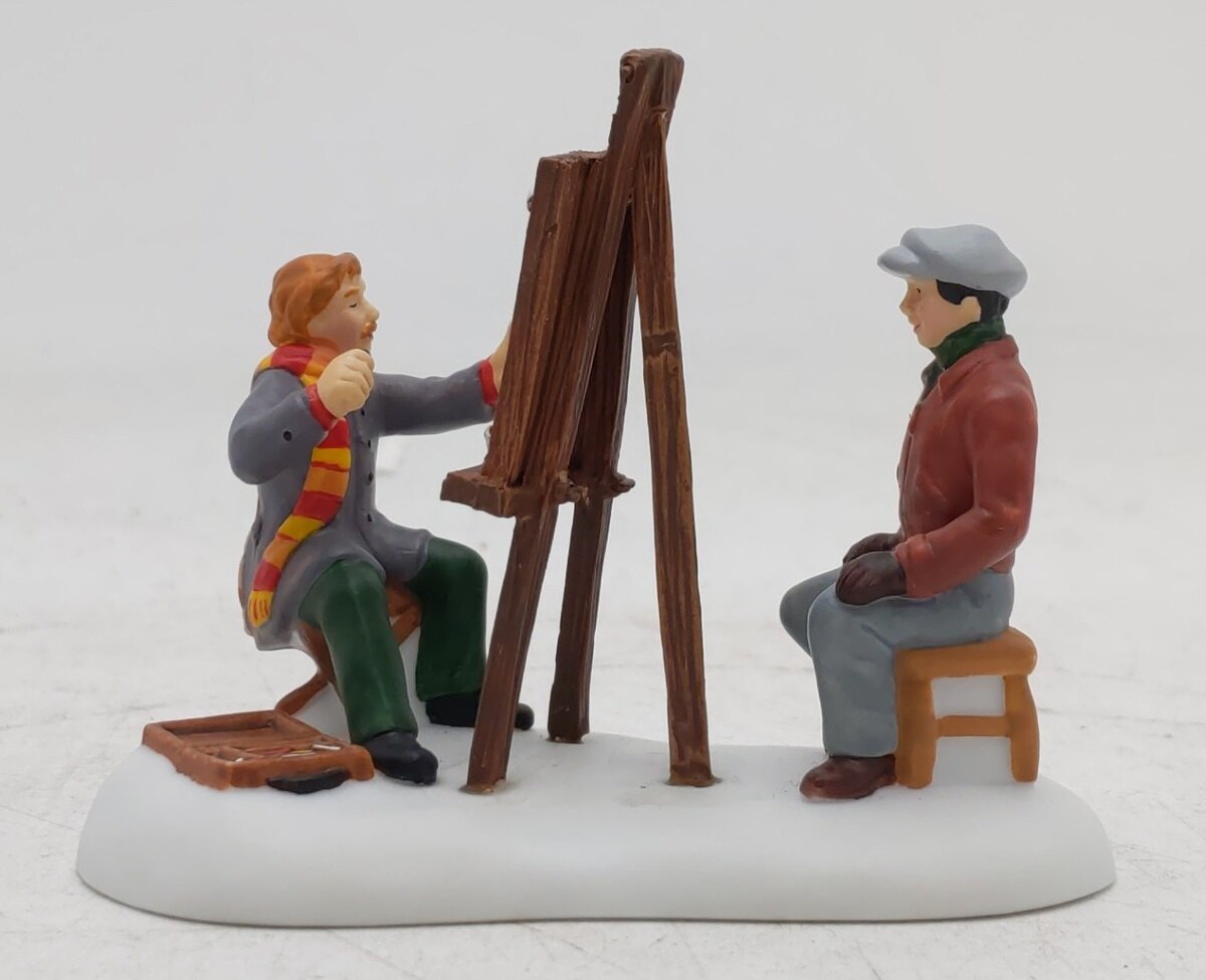 Dept 56 56.59478 Christmas In The City "The Caricature Artist" Ceramic Figures EX/Box