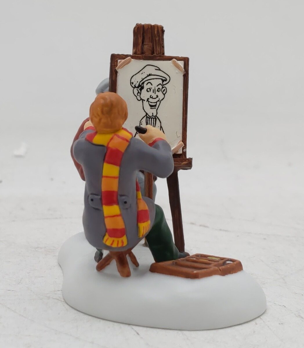 Dept 56 56.59478 Christmas In The City "The Caricature Artist" Ceramic Figures EX/Box