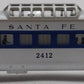 Lionel 2412 Vintage O Santa Fe Illuminated Blue Stripe Vista Dome Car EX/Box