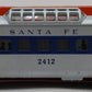 Lionel 2412 Vintage O Santa Fe Illuminated Blue Stripe Vista Dome Car EX/Box