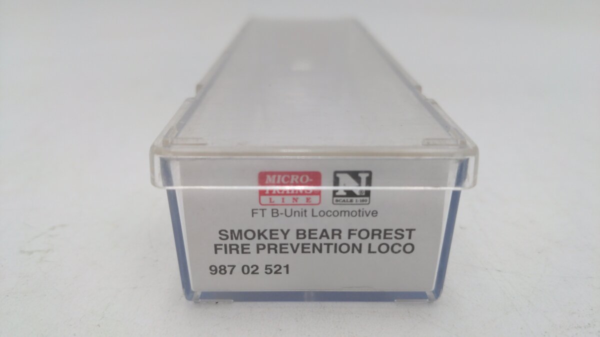 Micro-Trains 98702521 N Scale Smokey Bear Forest Fire Prevention Diesel Loco VG/Box