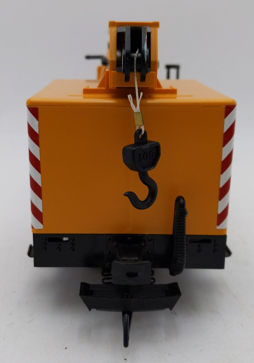 LGB 4042 G Scale Matra Yellow Construction Crane Car LN/Box