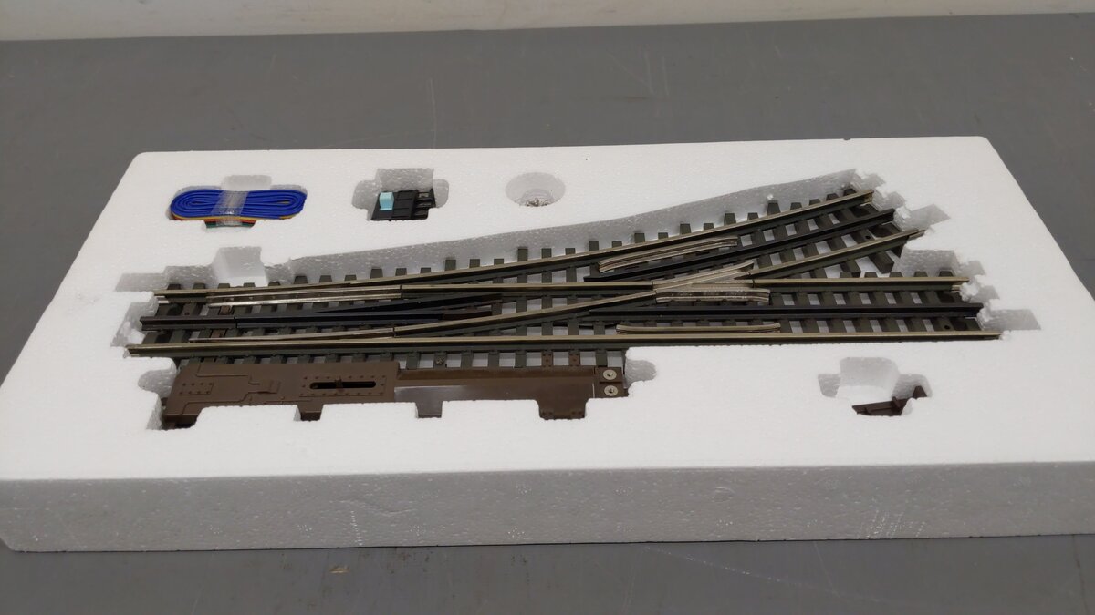 Atlas 6072 O Gauge Nickel Silver O-72 Left Hand Remote Switch Turnout EX/Box