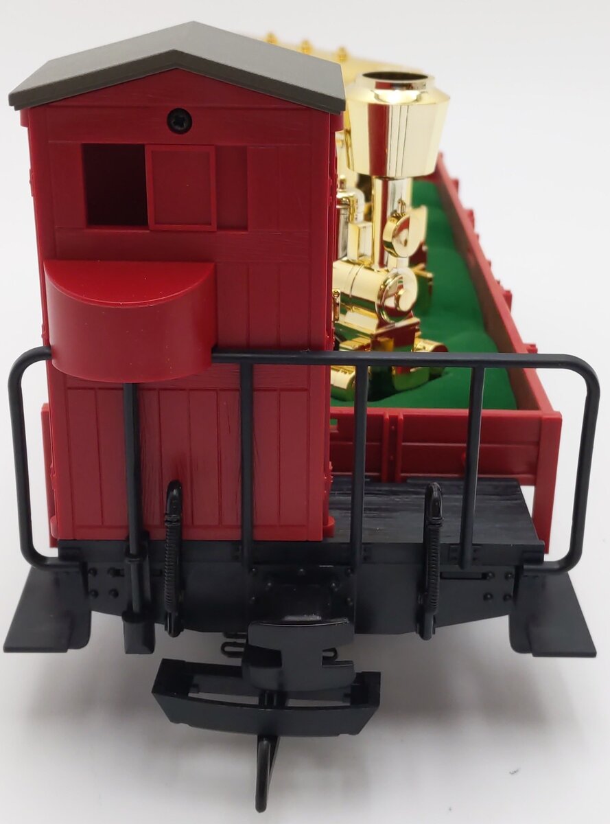 LGB 41124 G Scale 30th Anniversary Flatcar with Gold Train Set EX/Box