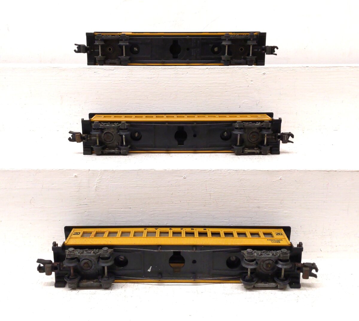 American Flyer S Gauge Vintage Overland Express Passenger Cars [3] VG