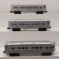 Lionel Vintage O Silver Passenger Cars: 2421, 2422, 2423 [3] EX