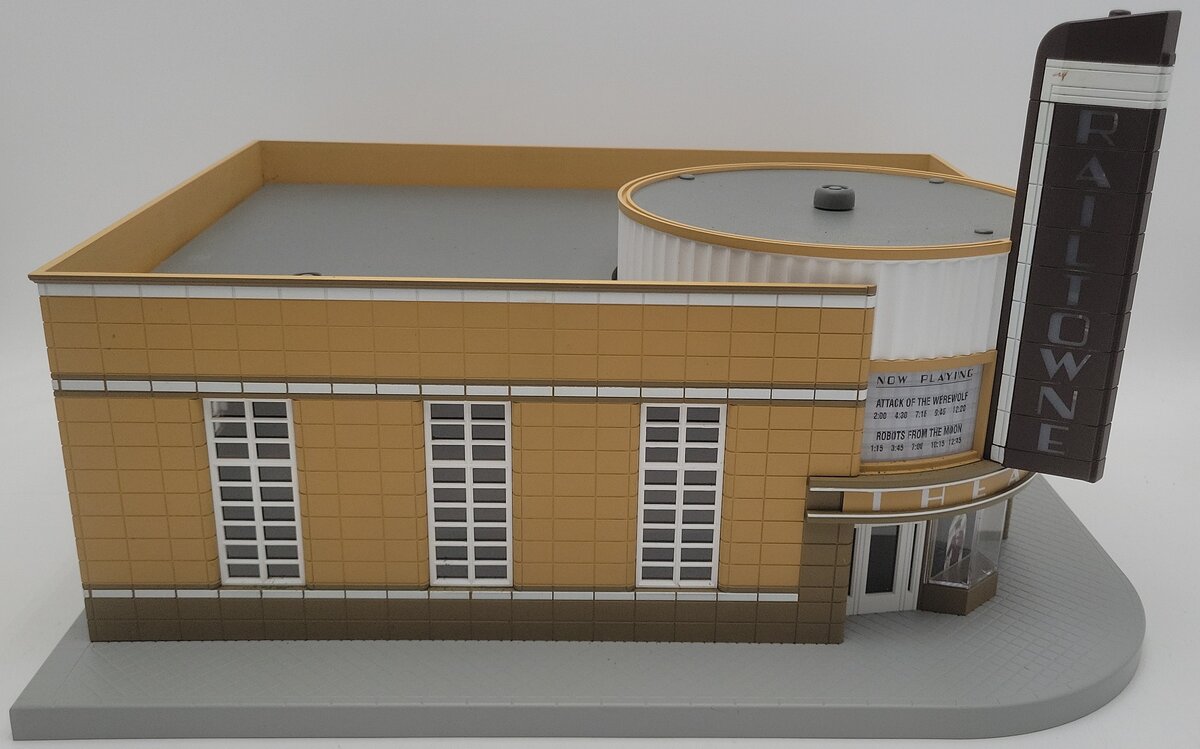 MTH 30-9054 O Railtowne Movie Theater VG