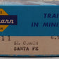 Athearn 1811 HO Scale Santa Fe Streamlined Coach Car #3150 VG/Box