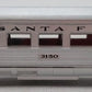 Athearn 1811 HO Scale Santa Fe Streamlined Coach Car #3150 VG/Box