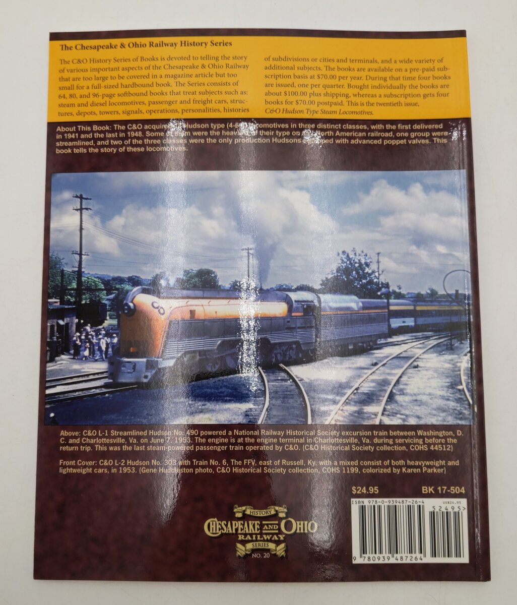 Chesapeake & Ohio Hudson Type Steam Locomotives Paperback Karen Parker EX
