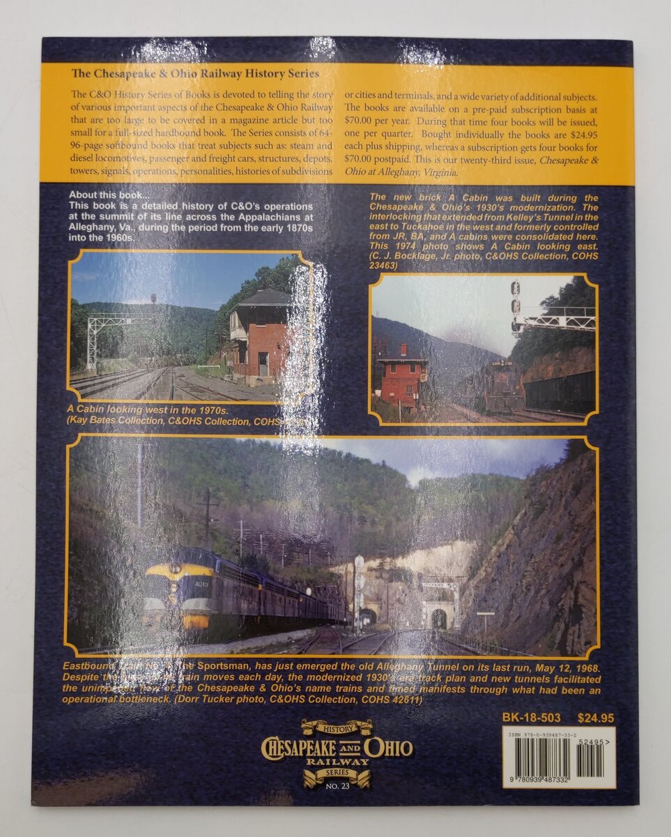Chesapeake & Ohio At Alleghany, Virginia Paperback Book By C. Bryan Kidd EX