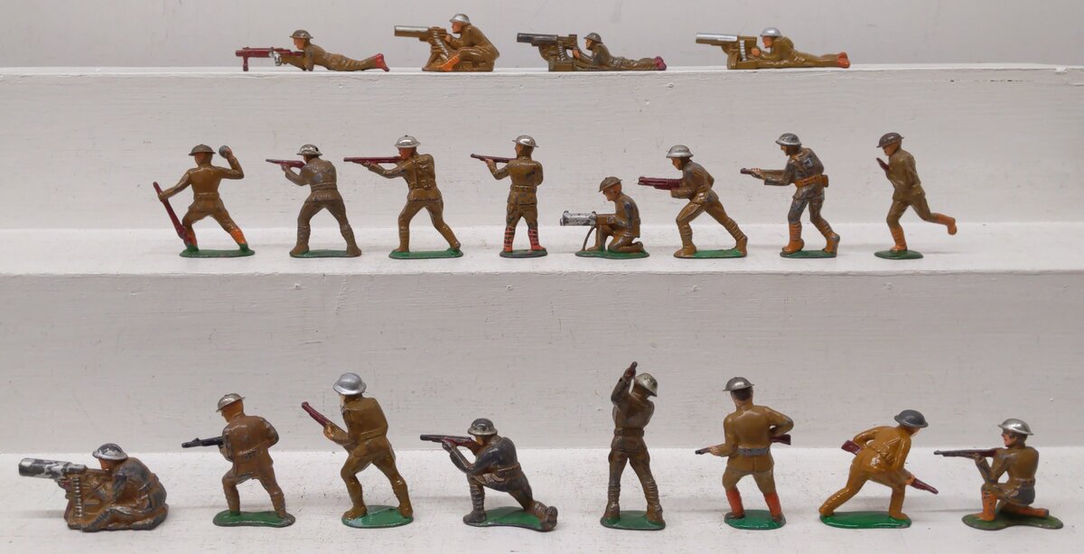 Vintage Lead Army Figurines [20] VG
