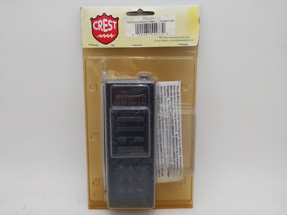 Crest CRE-5547 Train Engineer 27MHz Transmitter NIB