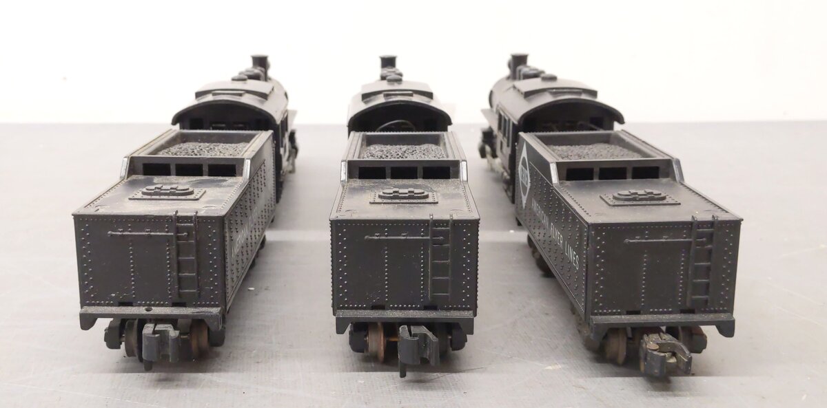 American Flyer Vintage S Gauge Steam Locomotives & Tenders: 21168, 21165 [3] VG