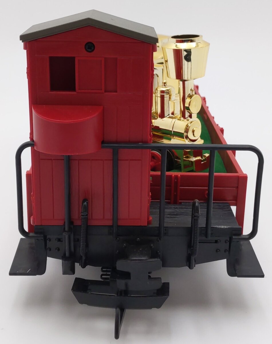 LGB 41124 G Scale 30th Anniversary Flatcar with Gold Train Set EX/Box
