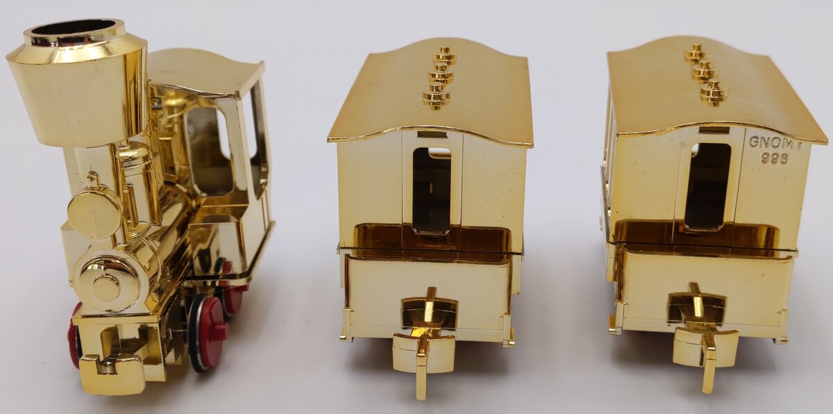 LGB 41124 G Scale 30th Anniversary Flatcar with Gold Train Set EX/Box