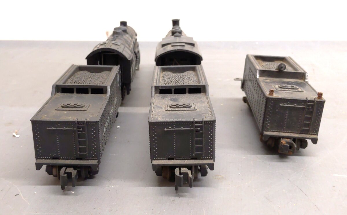 American Flyer Vintage S Gauge Steam Locomotives & Tenders: L2001, 21107 [3] VG