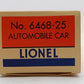 Lionel O Gauge New Haven Auto Transport Boxcar #646825 LN/Box