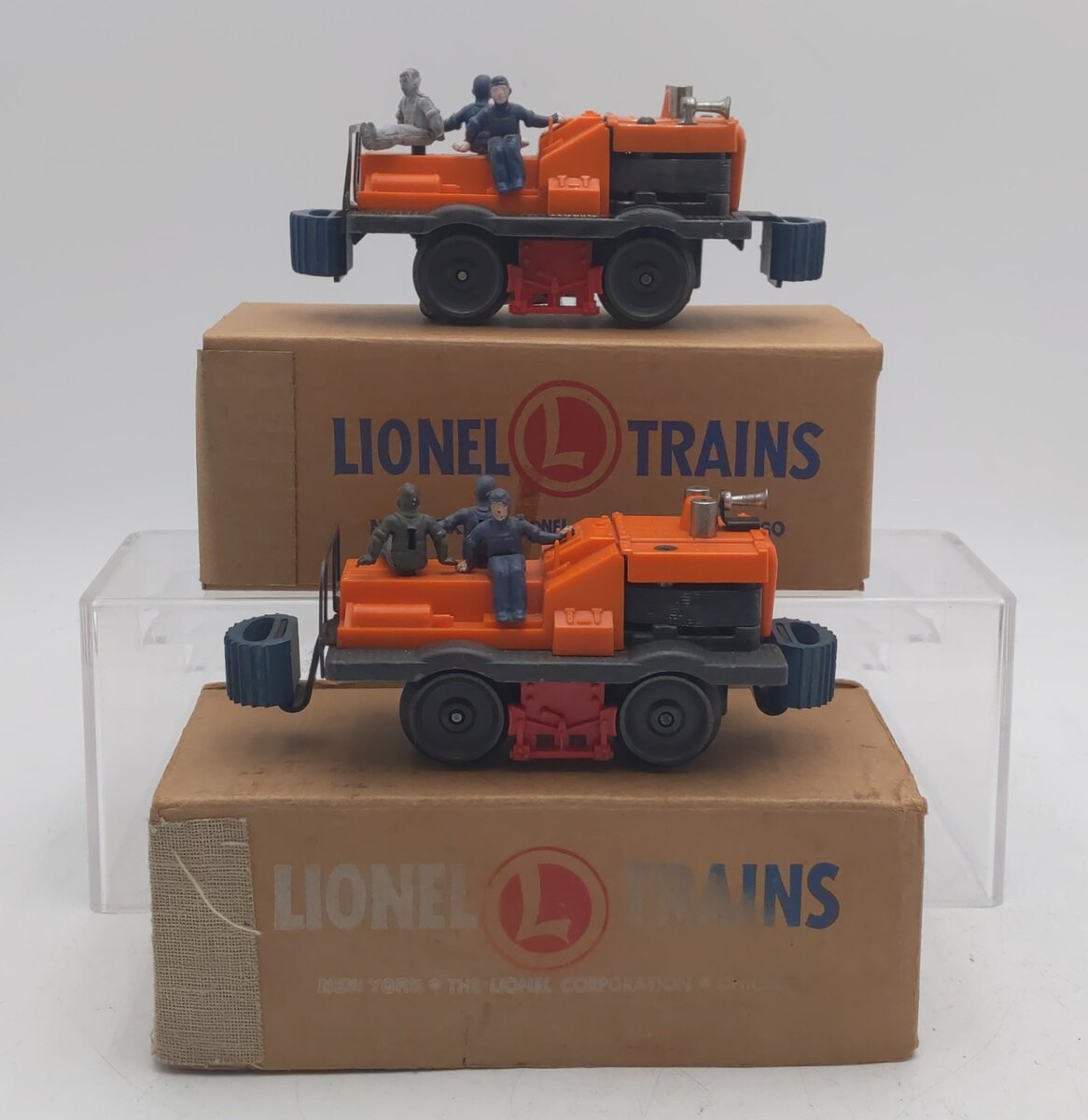 Lionel 50 Vintage O Motorized Gang Cars [2] EX/Box