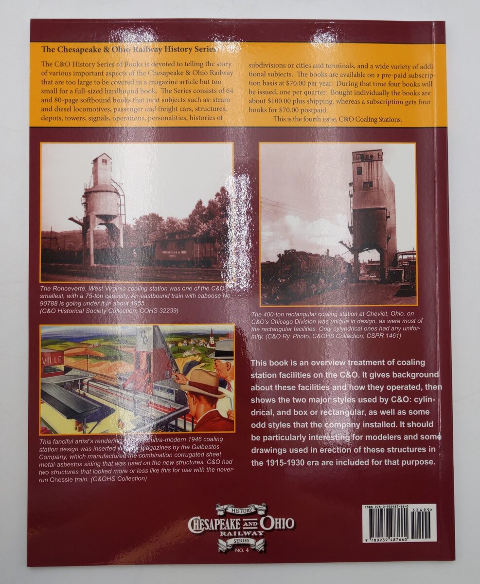 Chesapeake & Ohio Coaling Stations Paperback Book By Thomas W.  Dixon Jr. EX
