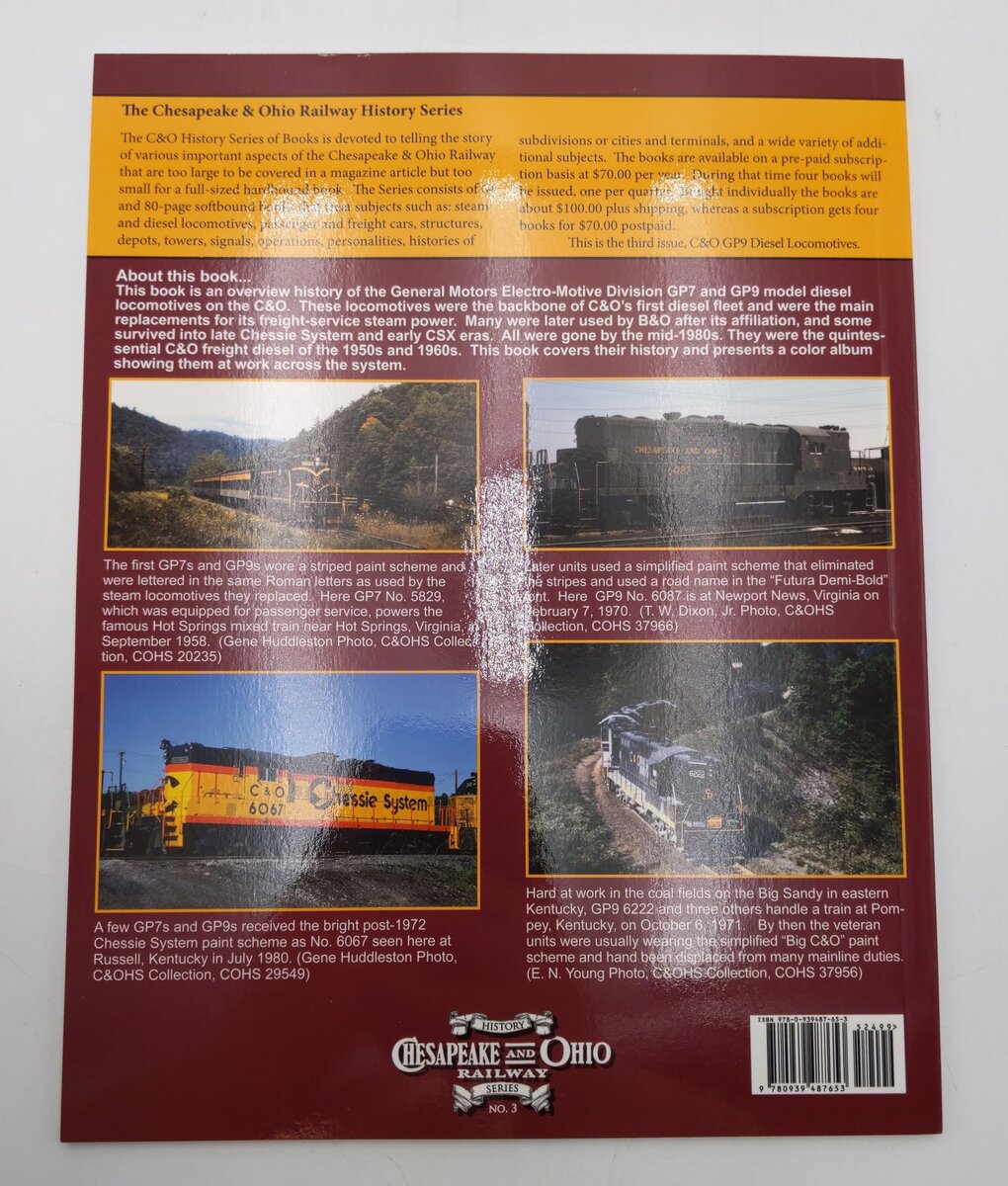 Chesapeake & Ohio GP7/GP9 Diesel Locomotives Paperback Book Thomas W. Dixon Jr. EX