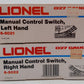 Lionel 6-5021/5022 O Gauge Left/Right Hand Manual Control Switch Set EX/Box