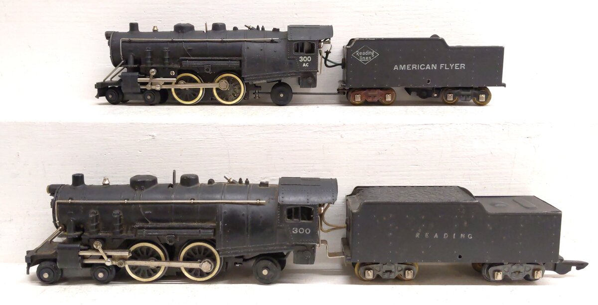 American Flyer Vintage S Gauge Steam Locomotives & Tenders: 300 [2] VG