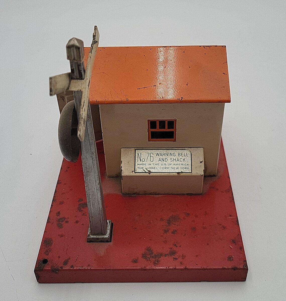 Lionel 76 Vintage O Prewar Warning Bell & Shack VG