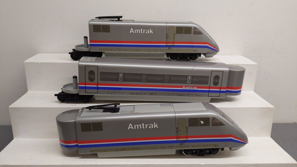 LGB 91950 G Amtrak ABA High Speed Electric Train Set EX/Box