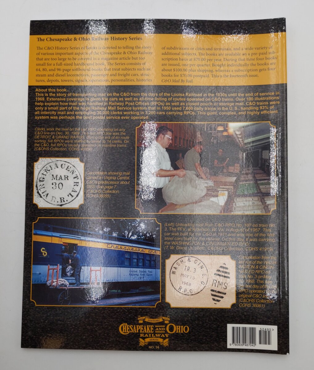 Chesapeake & Ohio Mail By Rail Paperback Book By Thomas w. Dixon Jr. EX