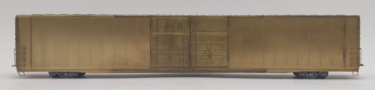 Trains Inc. TID HO Scale BRASS Undecorated 86' Hi-Cube Box Car VG