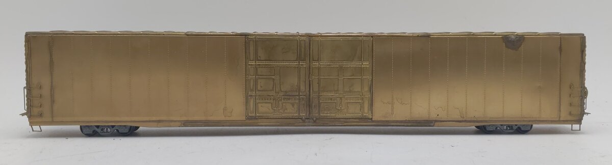 Trains Inc. TID HO Scale BRASS Undecorated 86' Hi-Cube Box Car VG