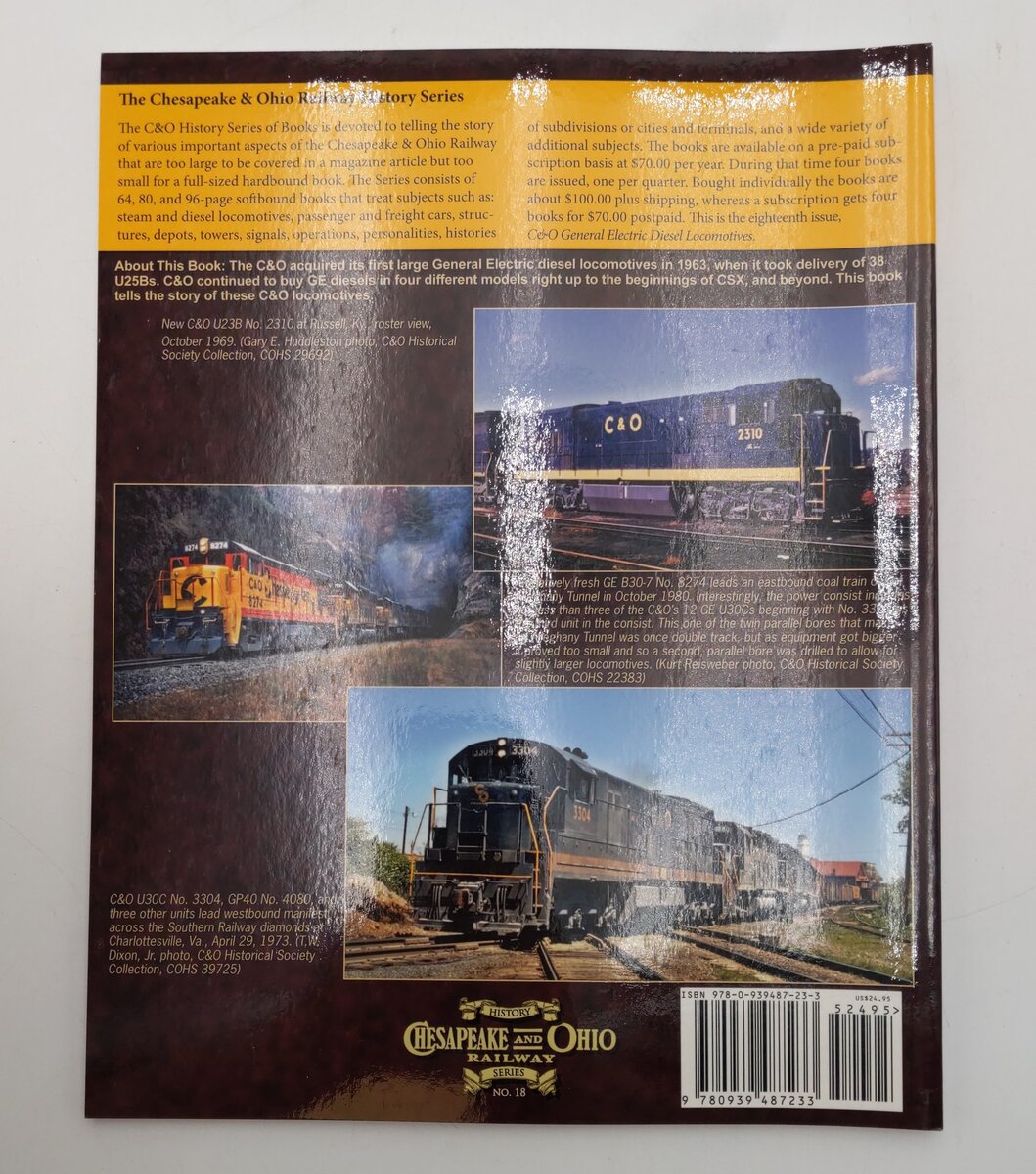 Chesapeake & Ohio History Series #18 Paperback Book By Jr. Thomas W. Dixon EX