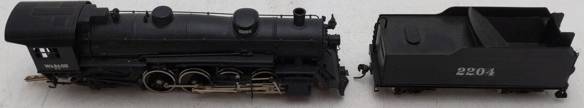 Powerhouse HO Scale BRASS & CAST Wabash Steam Locomotive #2204 VG/Box