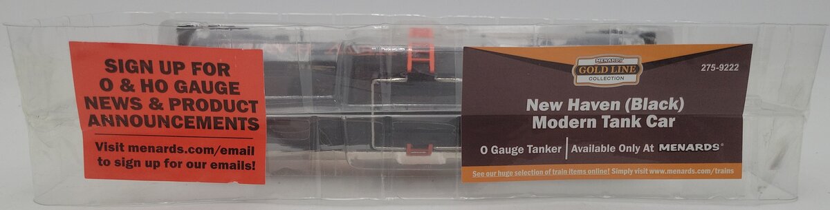 Menards 275-9222 O Gauge New Haven Modern Tank Car #7384 LN