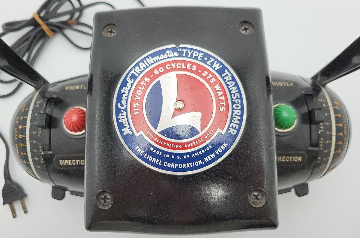 Lionel ZW O Gauge Vintage Trainmaster 275 Watt Transformer with Whistle VG