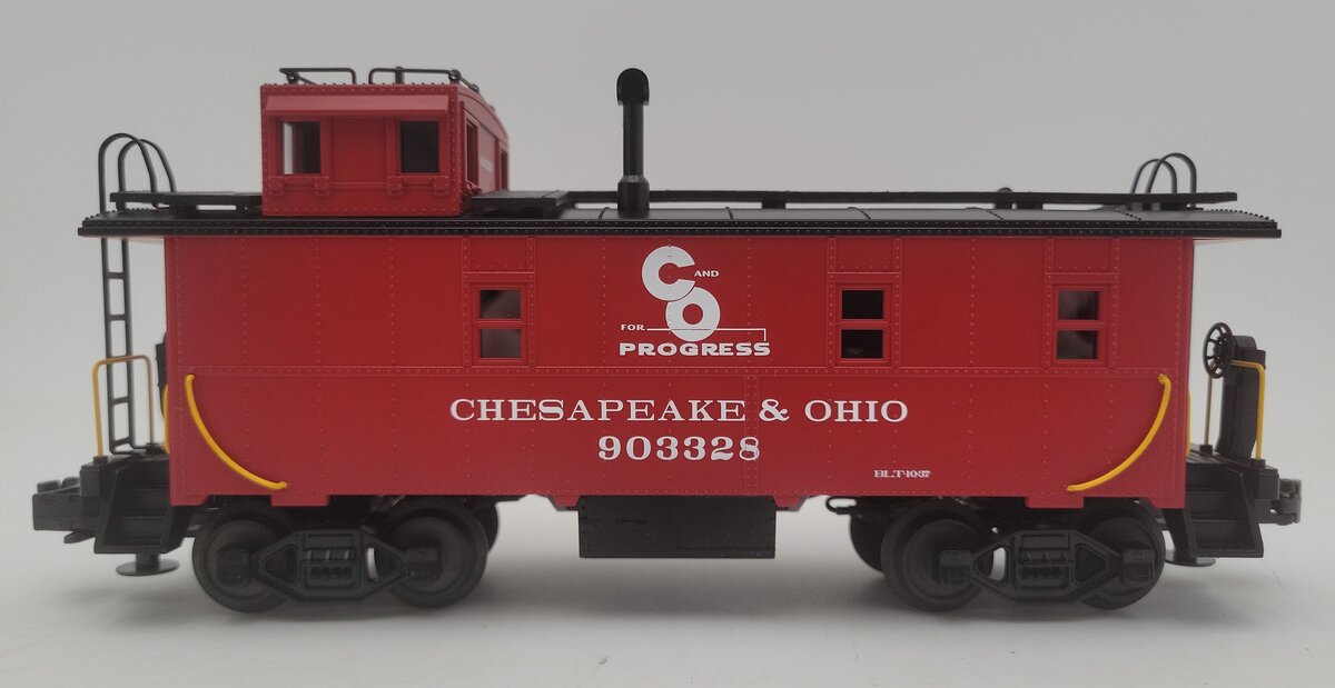 MTH 20-90015F O Gauge Chesapeake & Ohio Steel-Sided Caboose #903328 LN/Box