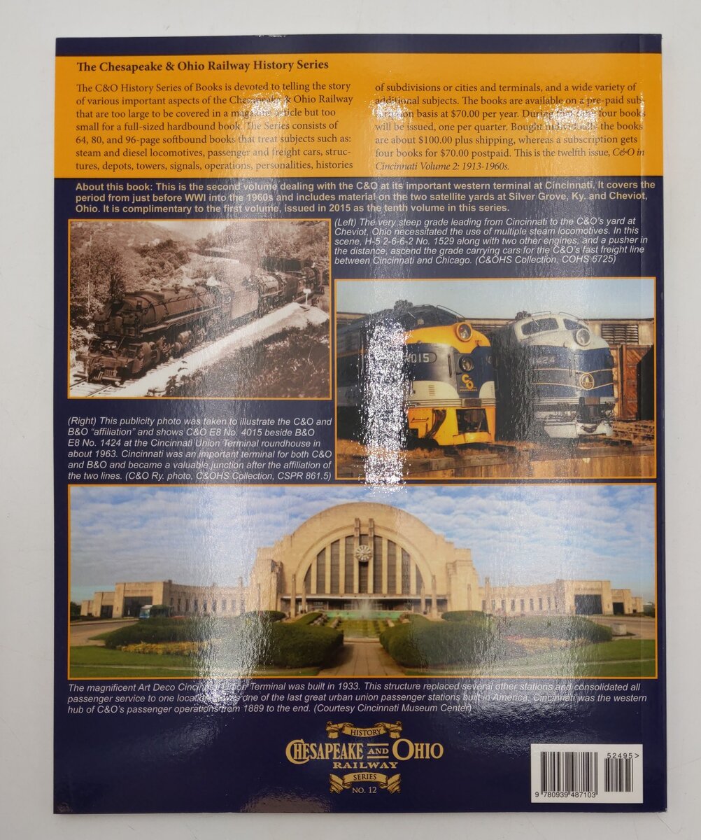 Chesapeake & Ohio In Cincinnati Vol.2 Paperback Book By Dr.Wendell McChord EX