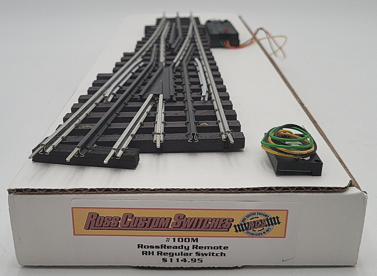 Ross 100M Regular 11° Right Hand with DZ-1000 Remote Switch Turnout EX/Box