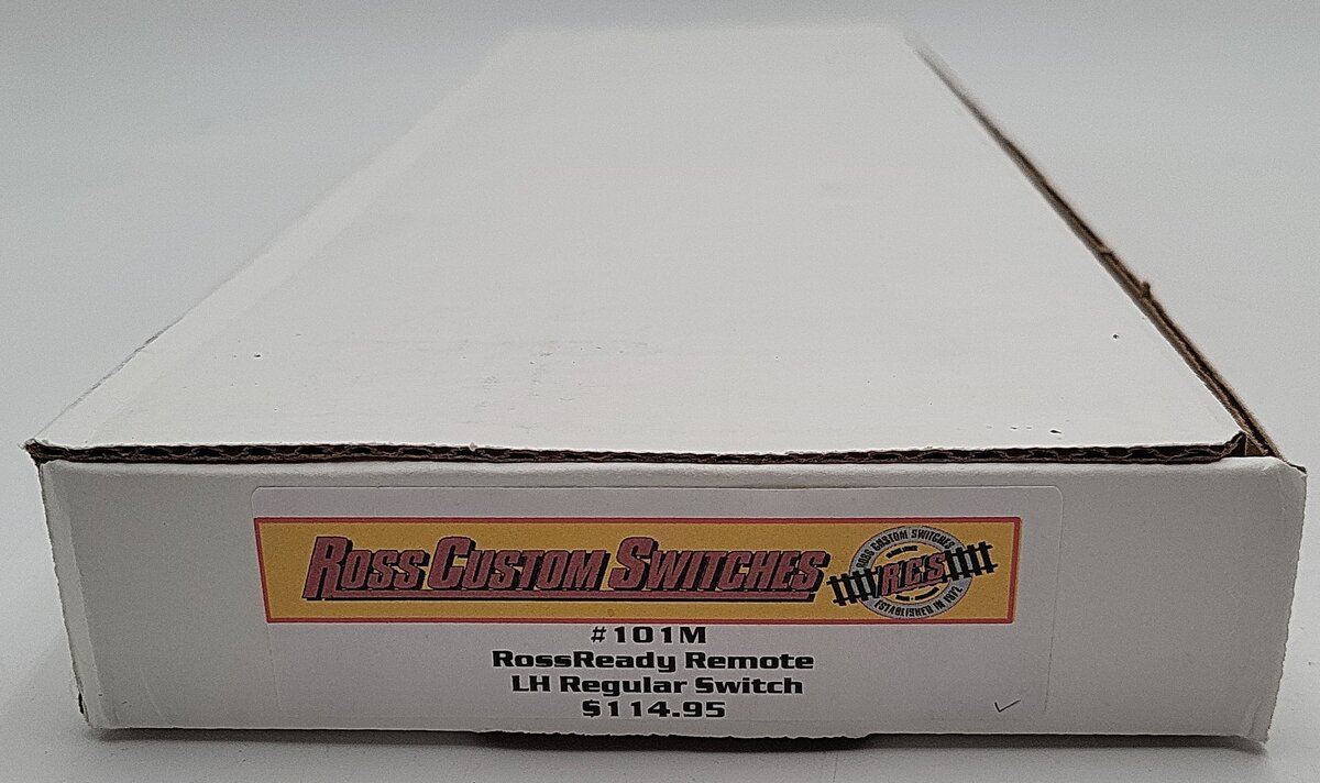 Ross 101M 11° Regular Left Hand with DZ-1000 Remote Switch Turnout EX/Box
