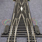 Ross 175M O Gauge Double Crossover with Dz1000 Switch Turnout EX/Box