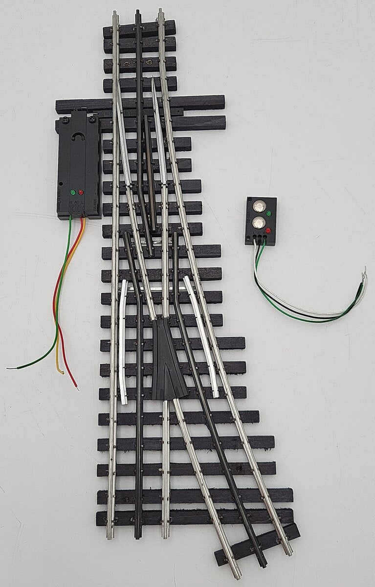 Ross 131M O Gauge 080 Manual Left Hand Switch/Turnout EX/Box